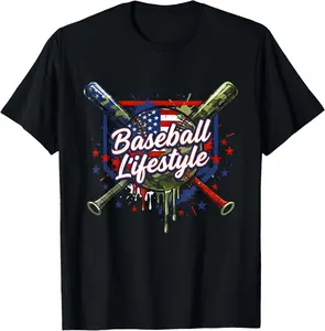 Camo Baseball Drip Ice Cream Apparel Youth Baseball Boys Youth Boys T-Shirt Cotton Fabric