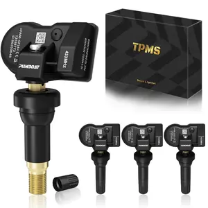 PUMBOAT TPMS Chevrolet 433Mhz Pre-Programmed,Compatible with Silverado 19-25|Traverse 16-25|Malibu 16-25|Blazer 19-25|Cruze 16-23|Camaro 16-24|Suburban 20-25|Tahoe 21-25(Set of 4) OE#13598773