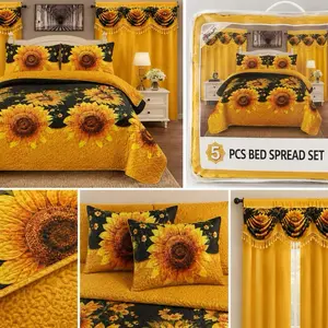 5 Piece Bed Spread Set for a Cozy Night's Sleep
