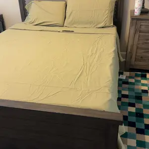 Shilucheng Bamboo Sheets Set 4/6 Pc,Cooling Breathable & Hotel Luxury Super Silky Soft, 16'' Deep Pocket, Wrinkle, Fade Resistant Springtok
