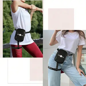 Heartbeat Volleyball Print Sports Waist Bag, Multi-functional Running Thigh Pack, Outdoor Cycling Fitness Training Storage Bag, Ideal Gift