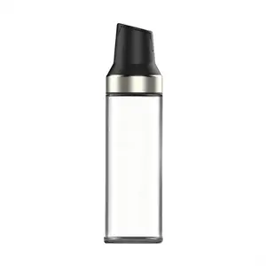 Glass Sugar Dispenser with Pour Spout Leak-Proof Shaker for Coffee & Kitchen, Labeled Sugar/Creamer Container for Beverages, Baking & Organizing