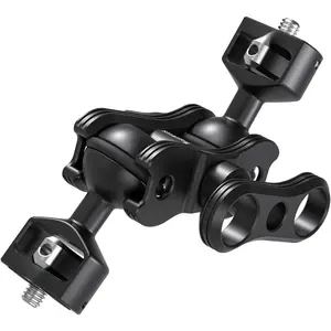 Articulating Magic Arm with Double Ballheads (1/4" Screw)  Mount for Field , Lights, Audio Recorders - 2070