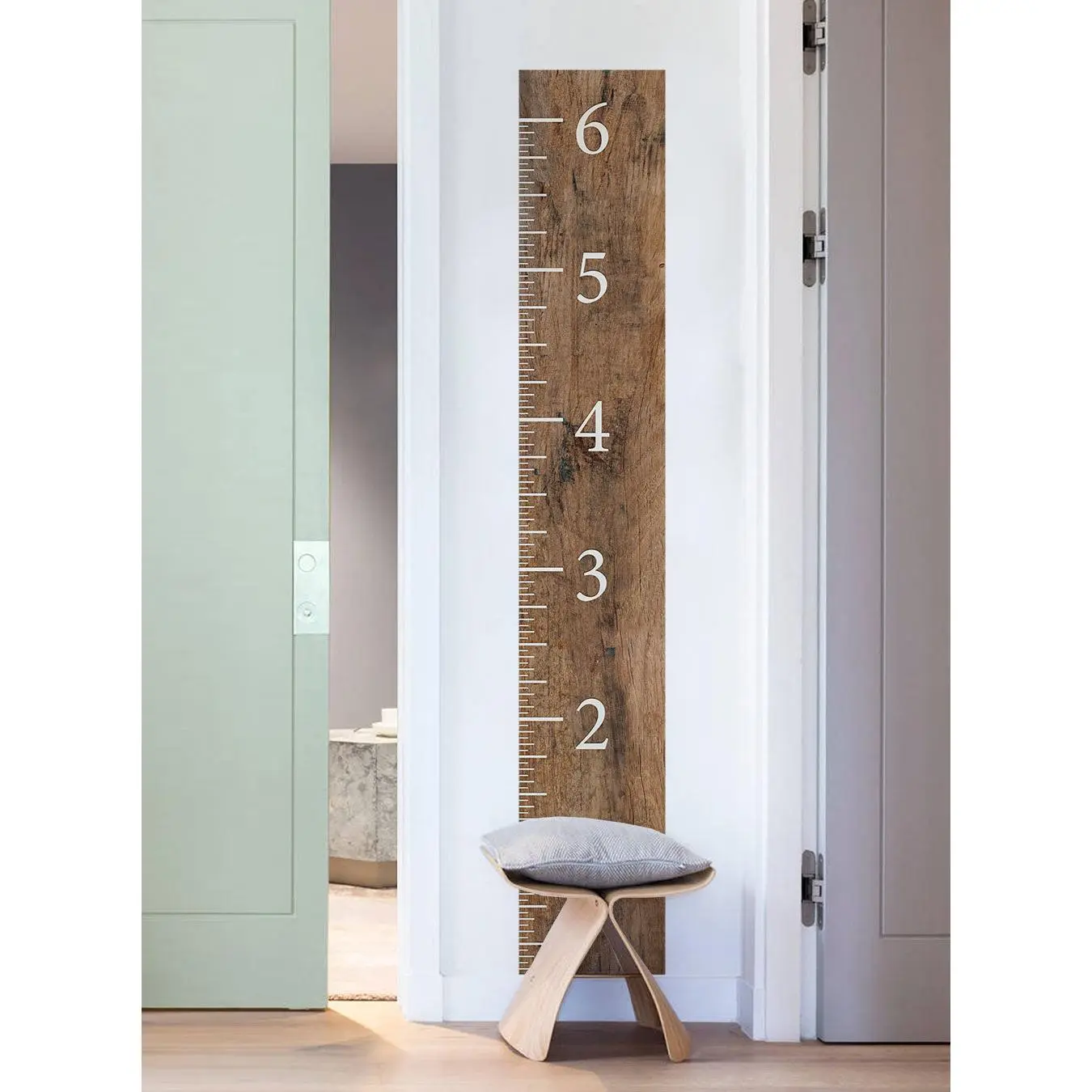 Wooden Growth Chart Ruler Wooden Growth Chart Ruler