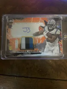 2024 Topps inception Ja'tavion sanders rookie patch auto /20