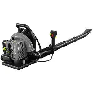63CC Gas Backpack Leaf Blower, 665 CFM 200 MPH Professional Commercial Grade Blower with Variable Speed, Easy Start Engine for Yard Waste, Lawn Debris, Leaves