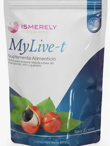 ISMERELY MyLive-t Supplement 250g Green Tea Powder Beverage Base with Mangostan Noni & Guarana for Energy & Wellness