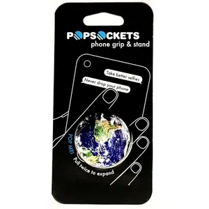 PopSockets Pop Grip Phone Holder Stand Earth Design-New