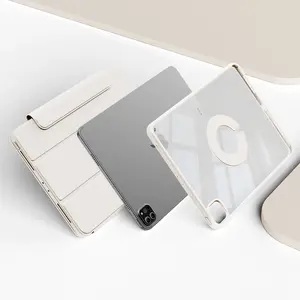 KENKE Magnetic Detachable Rotatable Durable Tablet Case, 360° Rotatable Tablet Protective Cover, Smart Tablet Protector for iPad 2025 A16 iPad 10th Gen M4 Pro 11-inch Pro 13 Mini 6 A17 Air M3 Air Casing