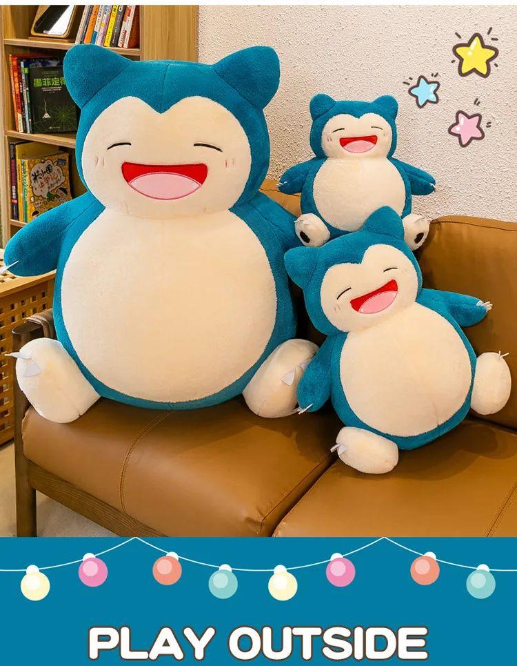45cm Pokemon Cartoon Snorlax Plush Toy Anime Movie Pocket Monster New Rare Soft Stuffed Doll For Boys Girls Birthday Gifts