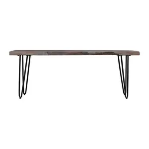 Nature's Edge 48'' Modern Solid Wood Live Edge Bench