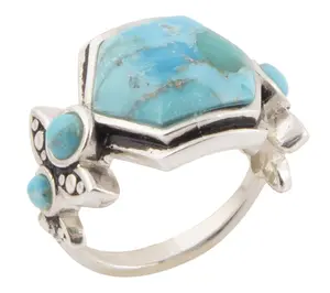 Barse Artisan Crafted Emile Blue Turquoise Ring