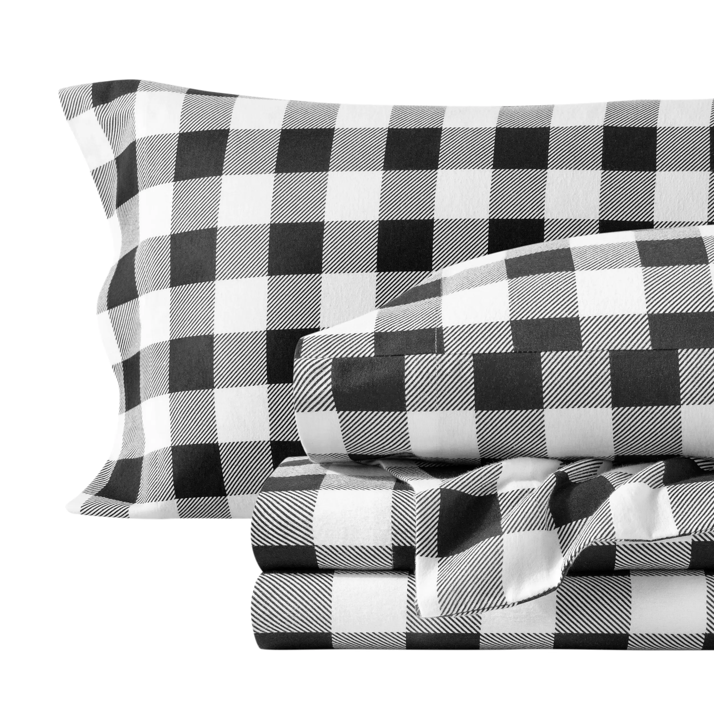 Buffalo Plaid - White/Black