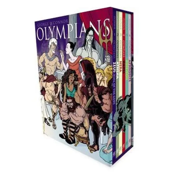 Olympians Boxed Set Books 1-6: Zeus, Athena, Hera, Hades, Poseidon, Aphrodite - George O'Connor, Mixed Media English Book for Kids, Safe Goods