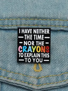 Creative English Enamel Pin, Cute Brooch, Fashion Accessories for Women & Men, Enamel Pin Suitable for Backpacks, Jeans, Scarves, Hats Decoration, Hat Pins