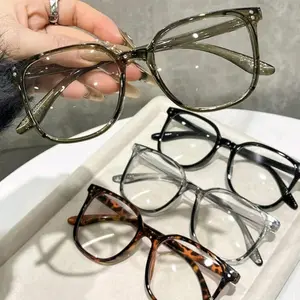 Women's Elegant Tortoise Pattern Reading Glasses, Trendy Casual Wire Glass Frames Eyeglasses for Everyday Use, Fashion Accessories for Outdoor Activities, High Quality Eyewear, Trending Eyeglasses