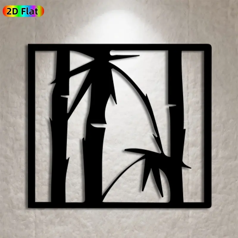 1pc Bamboo Metal Wall Art,Bamboo Statue Mural, Ideal Gift for New Year, Easter, Bamboo Decor Enthusiasts,  Wall Sculptures, Perfect for Living Room Wall & Garden Fence, Nature-Inspired Metal Wall Decor for Outdoor & Indoor Enthusiasts