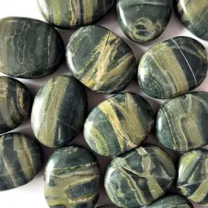 Green Jasper Palm Stone