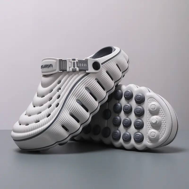 Men’s Summer New Non-Slip Wear-Resistant Thick Sole Height-Increasing Breathable Can Drive Soft Sole Lightweight Versatile Sandals