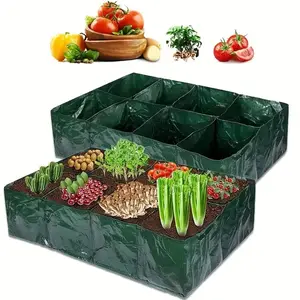 Multifunctional Vegetable Growing Bag, Reusable Waterproof Vegetable Growing Bag with Drainage Hole, Garden Supplies for Home Garden, Reusable Planting Bag, Potato Grow Bag
