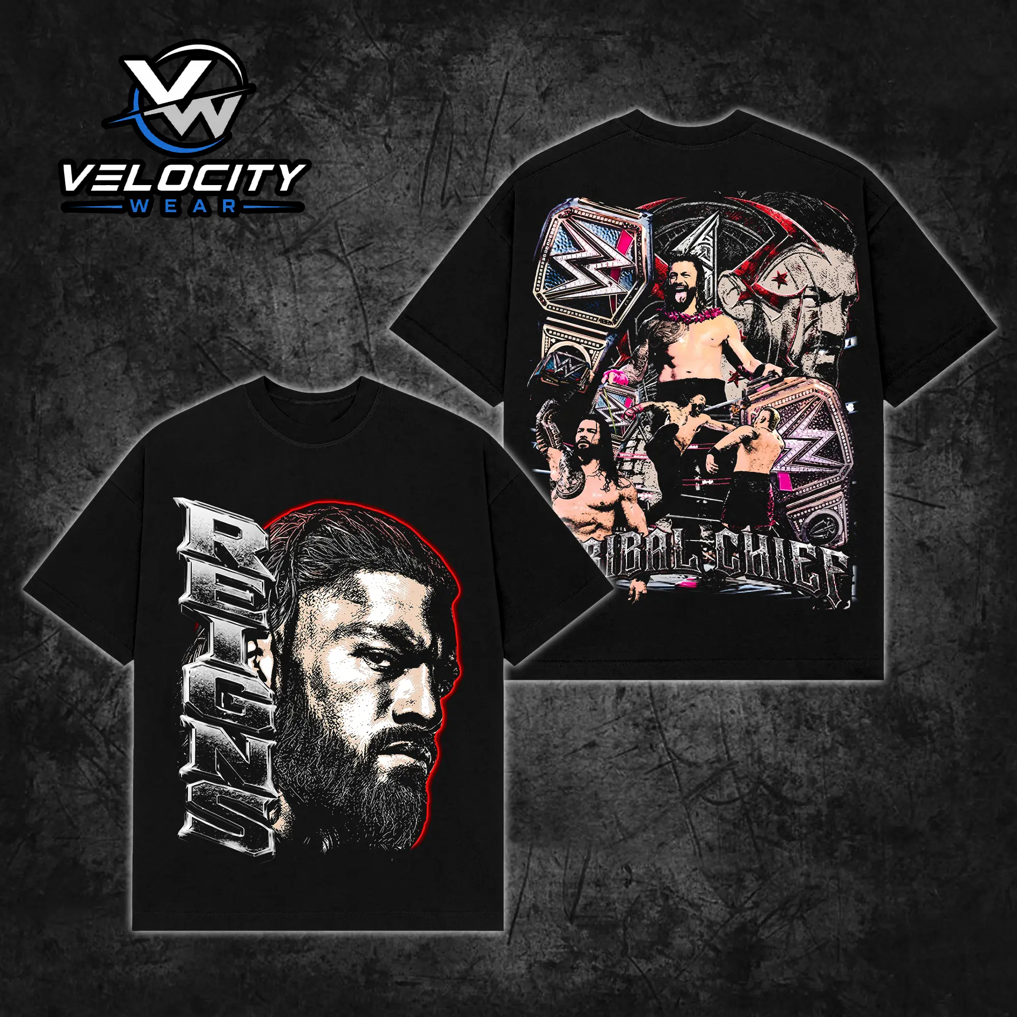[Wear] Roman Reigns Tribal Chief Premium Cotton T-Shirt, Head of the Table Vintage Graphic Tee, Samoan Wrestling Fan Shirt, Bloodline Inspired Streetwear Tee, Gift for Roman Reigns Fans.