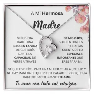 Regalo para mi madre| Regalo de hijo a madre| collar para mi madre| regalo de cumpleanos | Dia de las madres Mama Collar Spanish, Gift for Mom
