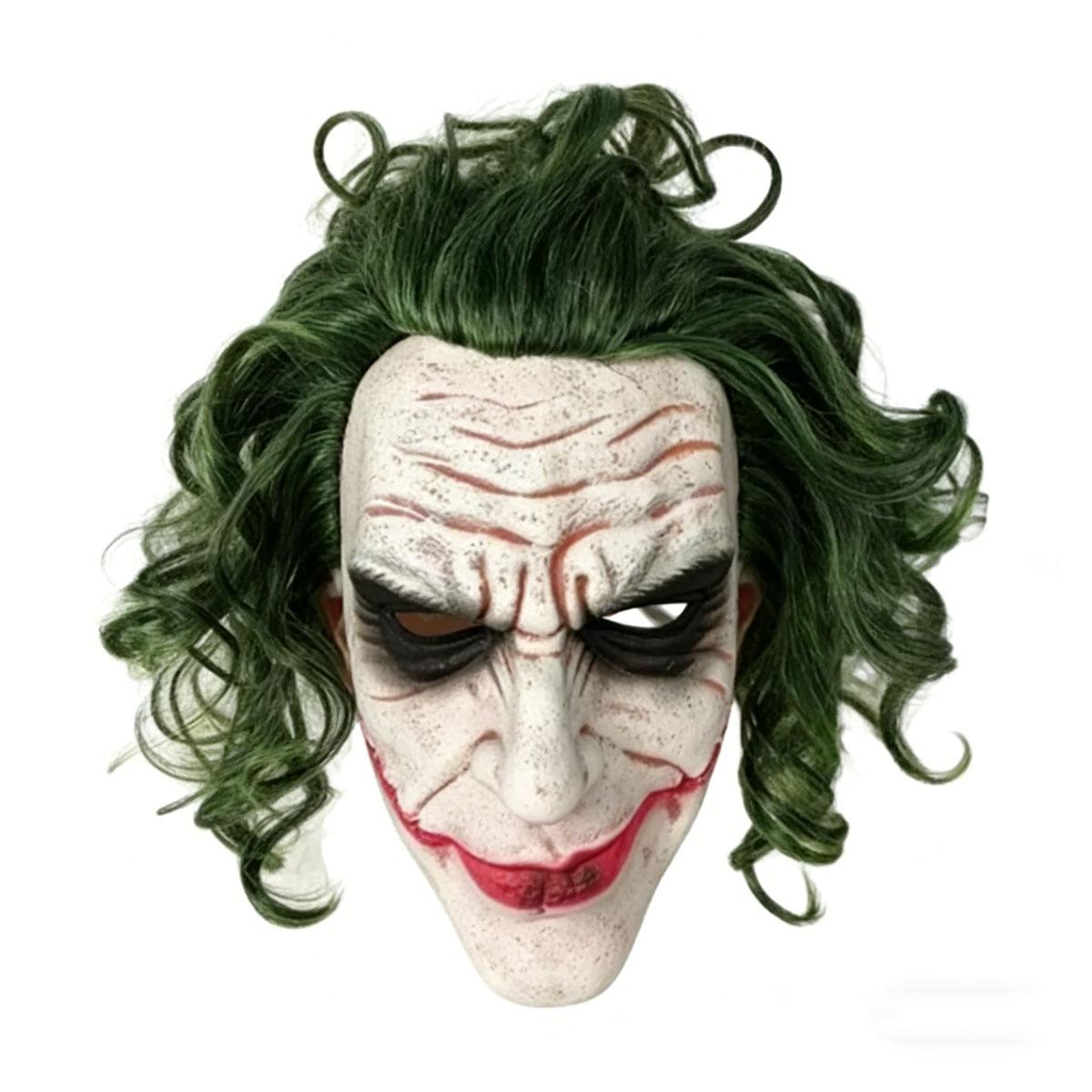 halloween festivity Terror Joker Mask,Killer Joker Latex Mask, with various horror styles, suitable for cosplayers and Halloween enthusiasts, suitable for role-playing at haunted house carnival prank props themed parties
