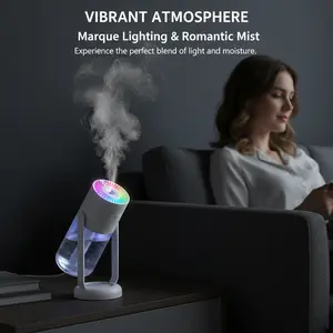 260ml Portable USB Humidifier with Starry Night Light - Ultra Quiet Cool Mist for Home, Office, Car & Travel, Perfect for Bedroom & Baby Room#Mother's Day Gifts