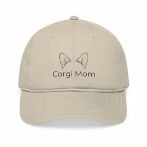 Corgi Mom Embroidered Baseball Cap- Shade Oyster