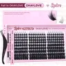 OKAYLOVE Spire Style Clusters Lashes Kit | Cosmetic Beauty Products, Lightweight Top & Bottom Soft Anime Clusters, Waterproof Long-Lasting Bond & Seal, Tweezers for Easy At-Home DIY Longer Looking Eyelashes #sohochic