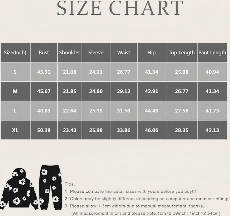 Denim Tears Hoodie Unisex Men Women Flower Hoodies Youth Puff Print Y2k Set Sweatshirt Teen Clothing Designer Trendy Spring Outfits Cute Tops Casual Classic Fabric Menswear