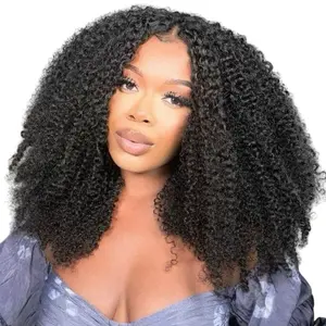Tuneful 250% Density Wear Go Glueless Wigs Human Hair Big Curly Wig 6X5 HD Transparent Lace Front Wig Ready to Go for Virgin Hair