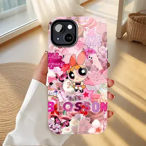 The Powerpuff Girls Cute Cartoon Blossom Phone Case for Teens & Girls with Valentine’s Day Charm - Compatible with iPhone 11/12/13/14/15/16 (Pro Max/Plus) Durable Protection Cover Protective
