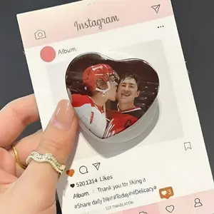 Hockey Fan Inspired Heart Shape Acrylic Phone Grip Collection – Classic Game & Player Moments