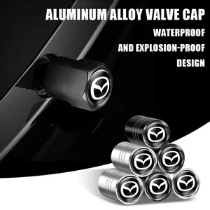 4Pcs Metal Car Styling Wheel Tire Valve Caps Cover Vehicle Accessories For Mazda 2 3 6 5 Demio CX3 CX4 CX5 CX-4 CX-5 CX7 CX30 MX3 MX5 MS Speed Axela Atenza