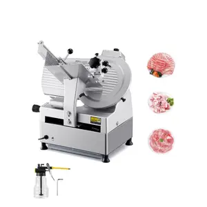 VEVOR Commercial Meat Slicer, 10 inch Electric Deli Food Slicer, 180W Meat Cutter with a Premium 65Mn Blade, 0 - 0.4 inch Adjustable Thickness, Food Slicer Machine for Meat Vegetables Hard Bread CheeseVEVOR Super Brand Day