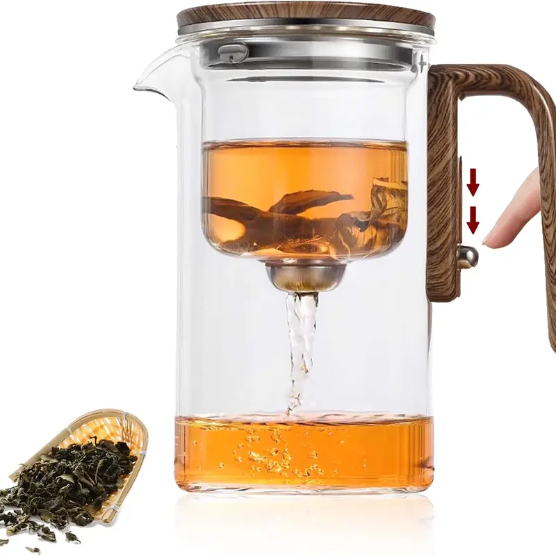 Enchanted Tea Pot, Magic Witchcraft Enchanted Glass Teapot with Strainer -600ML/800ML Teacup glass  teapot Steel Modern Butterfly Serving