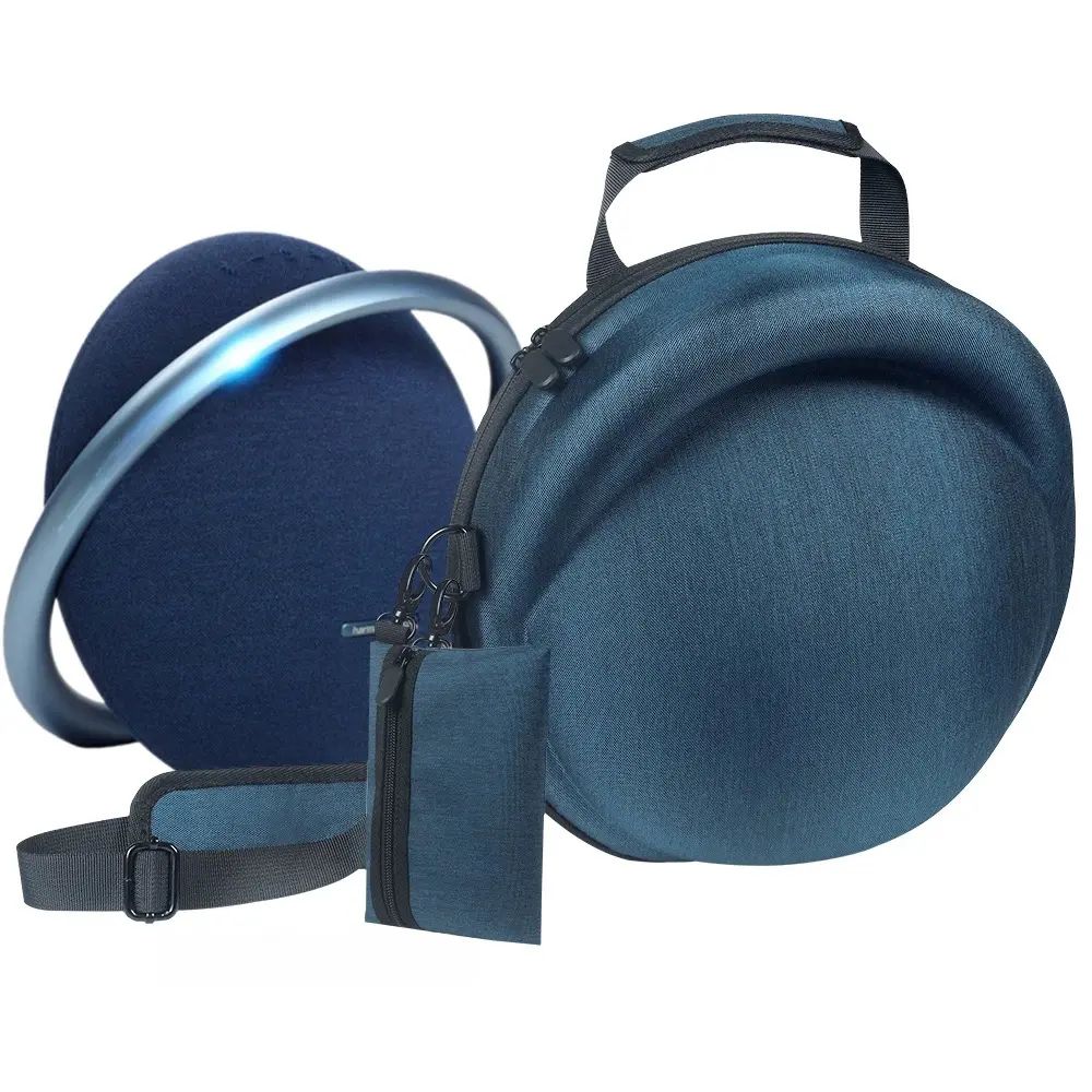 [Only case!!!!]Harman Kardon Onyx Studio 8 Speaker Protective Case Portable Shockproof Travel Bag with Accessory Pouch EVA Nylon Shell Velvet Lining