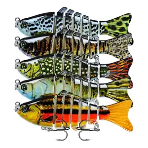 Sea Fishing Lure, Artificial Fishing Lure, Imitative Lure 10cm/15.5g, Multi-Section Fish Bait, Realistic Fake Bait, Ideal for Sea Fishing Enthusiasts