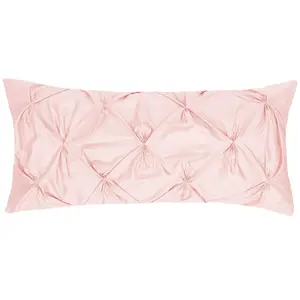 Pink Pintuck Throw Pillow