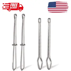 4 Pcs Bodkin Drawstring Threaders,Metal Drawstring Threader Tweezers Easy Quick Insert Drawstring