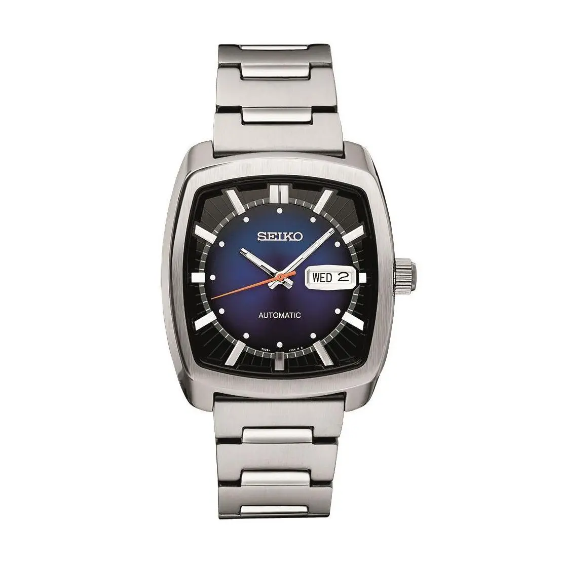 Seiko Men's Automatic Stainless Steel Blue D ial Watch