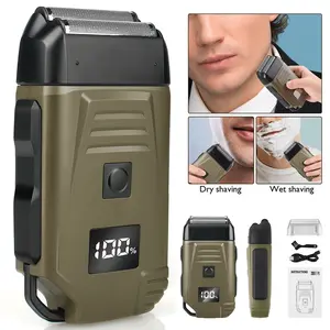 Electric Foil Shaver for Men, Rechargeable Electric Razor, Beard Trimmer, Facial Hair Remover, Cordless Portable Shaver, USB Rechargeable Shaver, Men’s Grooming Tool