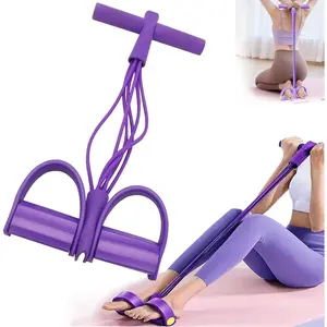 Multifunctional Pedal Resistance Band with Handle,8 Tubes for All Weights,Upgrade Heavy-Duty Stretch for Full Body Workouts.