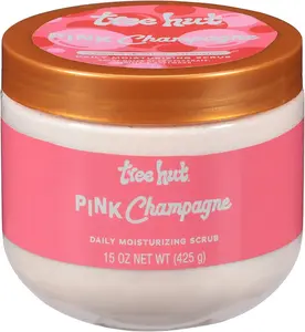 Tree Hut Pink Champagne Daily Moisturizing Scrub, Whipped Foamy Exfoliating Body Scrub, Hydrating & Moisturizing Everyday Formula for Soft, Radiant Skin, 15 oz