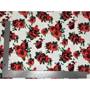Liverpool Knit Floral Print Fabric