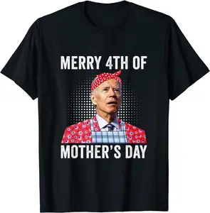Funny jMerry 4th Of Mother's Day Confused Joe T-Shirt
