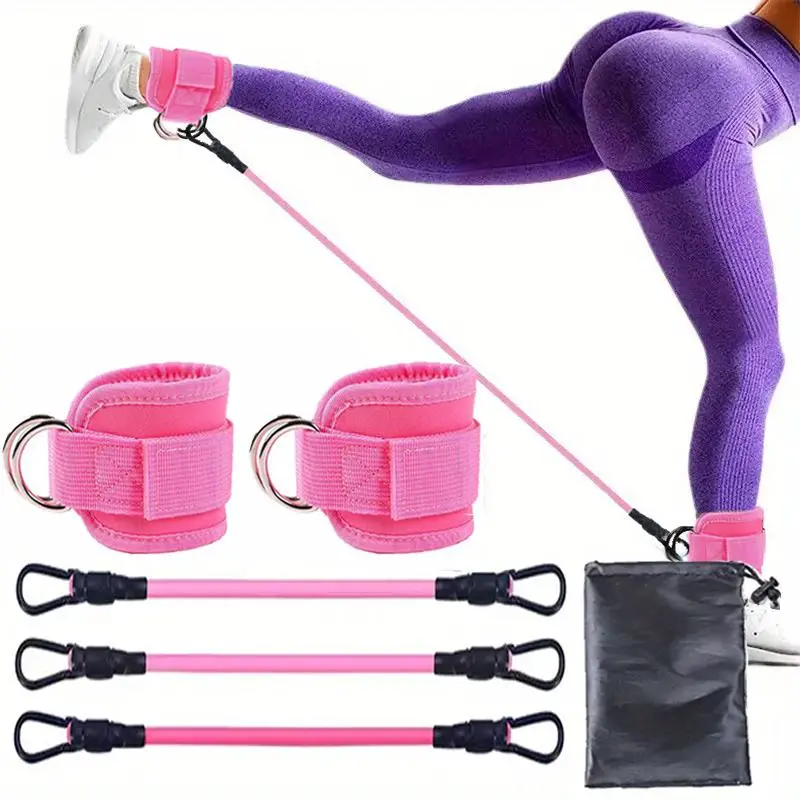 5-Pack Ankle Resistance Band Training Set – Adjustable Leg & Glute Workout Bands for Home, Gym, Yoga & Fitness