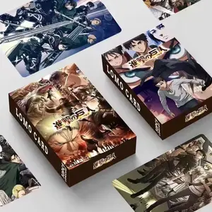 1pack/30pcs Attack on Titan Japanese Anime Lomo Card Small Card Games with Postcards Message Photo Gift Collection Toy Gift
