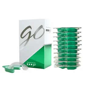 Opalescence Go 10% - Prefilled Teeth Whitening Trays Kit (10 Treatments) - 10% Hydrogen Peroxide Oral Care Gel - Mint Made by Ultradent Products.